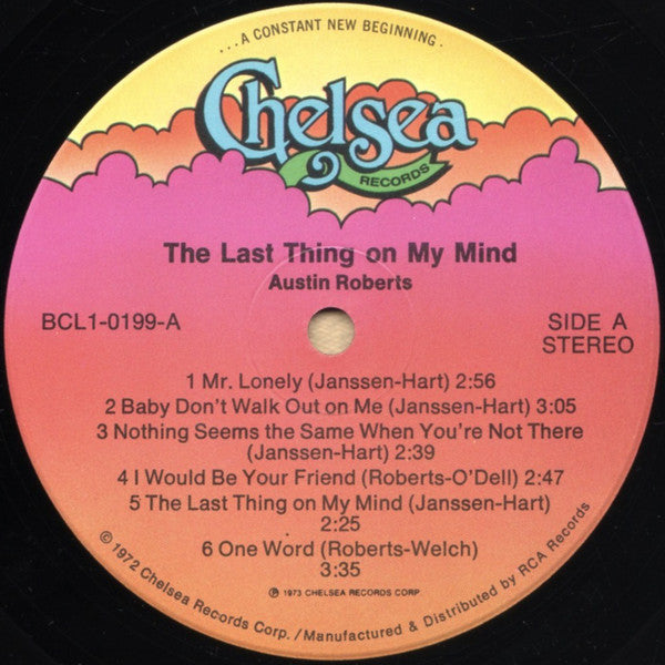 Austin Roberts : The Last Thing On My Mind (LP, Album)
