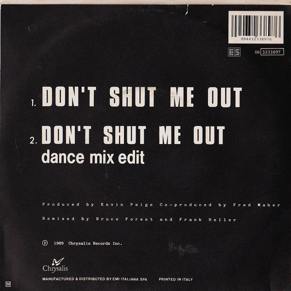 Kevin Paige : Don't Shut Me Out (7")