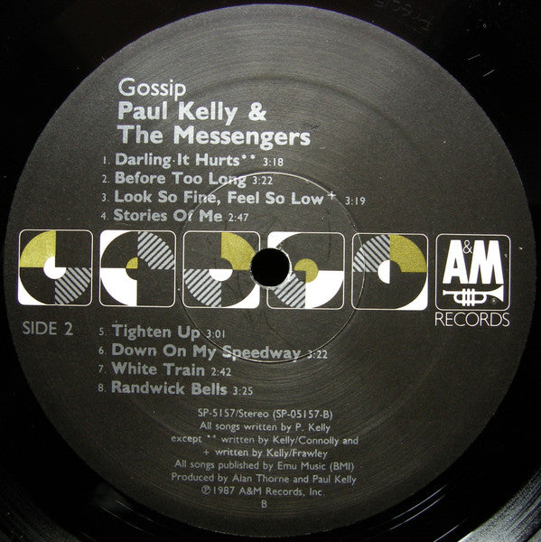 Paul Kelly And The Messengers : Gossip (LP, Album)