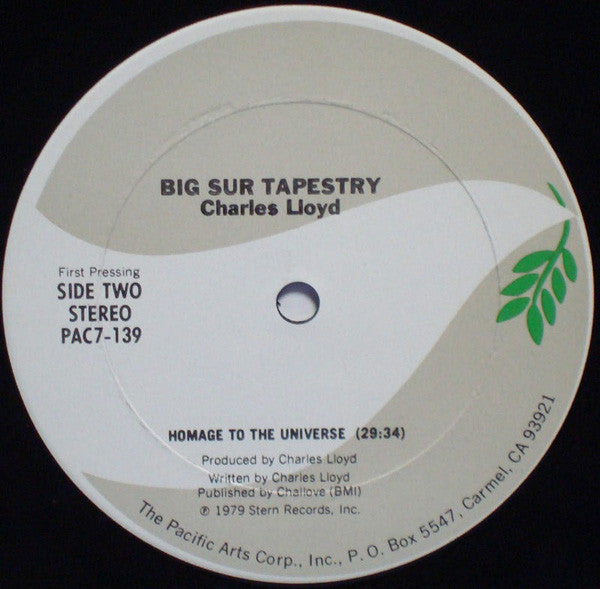 Charles Lloyd : Big Sur Tapestry (LP, Album)