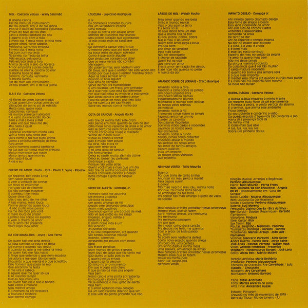 Maria Bethania* : Mel (LP, Album)