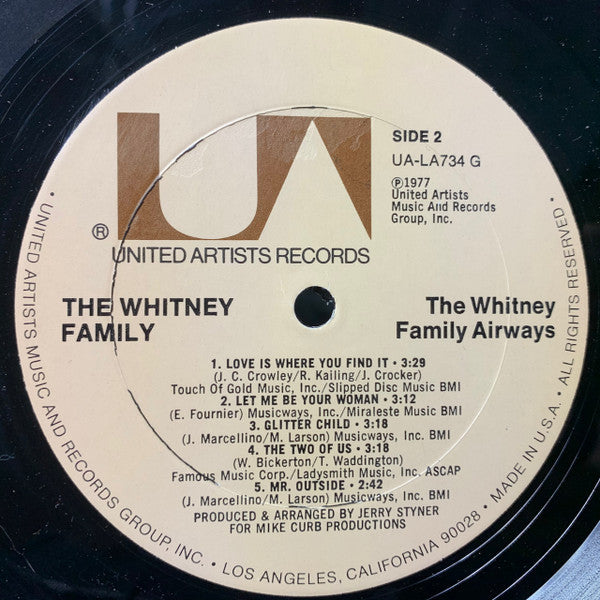 The Whitney Family : Airways (LP, Album)