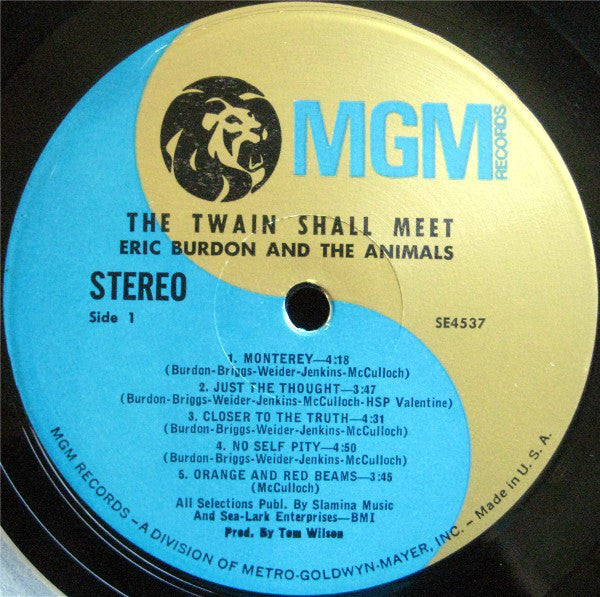 Eric Burdon & The Animals : The Twain Shall Meet (LP, Album, MGM)