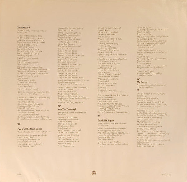 Deniece Williams : When Love Comes Calling (LP, Album, Ter)