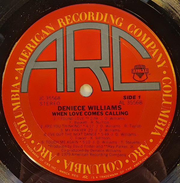 Deniece Williams : When Love Comes Calling (LP, Album, Ter)