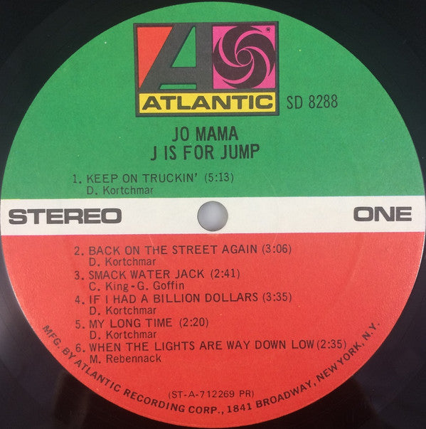 Jo Mama : J Is For Jump (LP, Album, Pre)