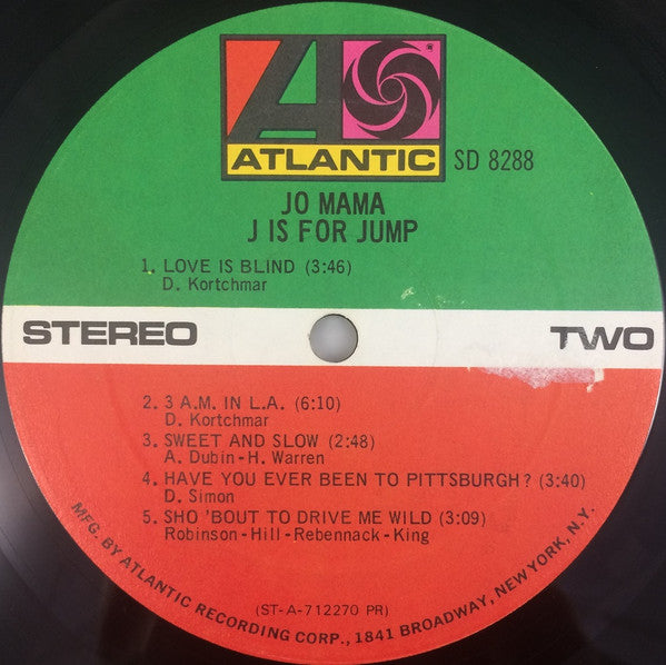 Jo Mama : J Is For Jump (LP, Album, Pre)