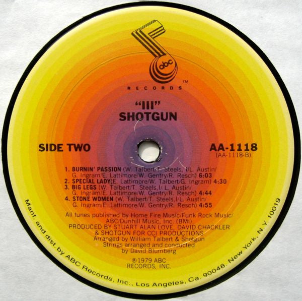 Shotgun (2) : Shotgun III (LP, Album)