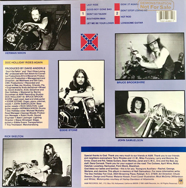 Doc Holliday (3) : Doc Holliday Rides Again... (LP, Album, Pit)