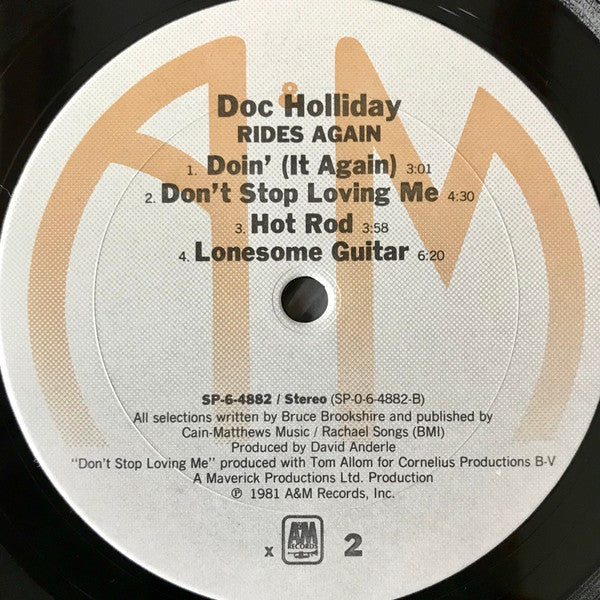 Doc Holliday (3) : Doc Holliday Rides Again... (LP, Album, Pit)