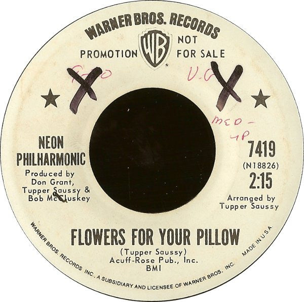 Neon Philharmonic* : Flowers For Your Pillow (7", Promo)