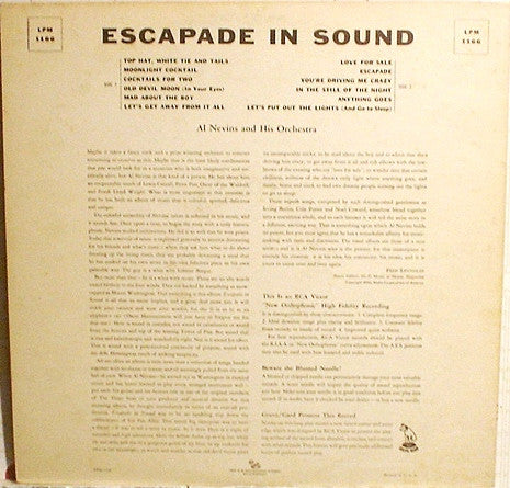 Al Nevins And His Orchestra : Escapade In Sound (LP, Album, Mono)
