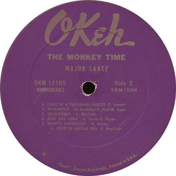 Major Lance : The Monkey Time (LP, Album, Mono)