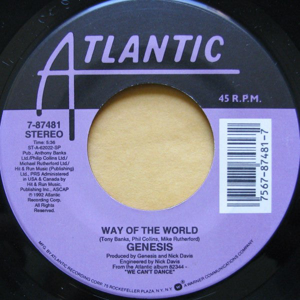 Genesis : Hold On My Heart (7", Spe)
