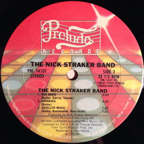 Nick Straker Band : The Nick Straker Band (LP, Album, Ter)