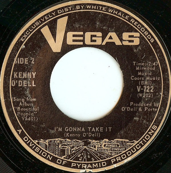 Kenny O'Dell : Springfield Plane (7", Single)