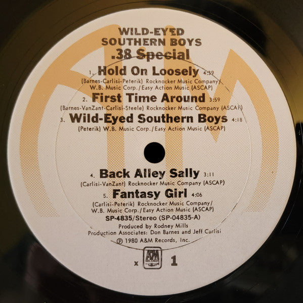 .38 Special* : Wild-Eyed Southern Boys (LP, Album, Club, X, )