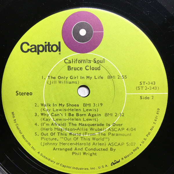 Bruce Cloud : California Soul (LP, Album)