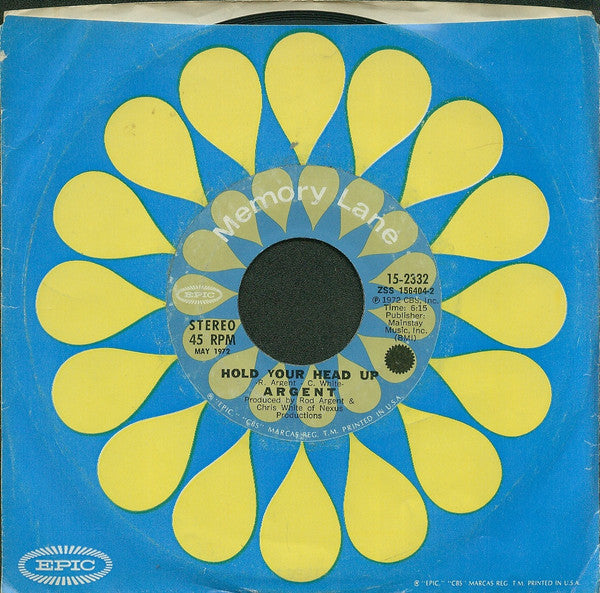 Argent : God Gave Rock And Roll To You (7", Single, Styrene)