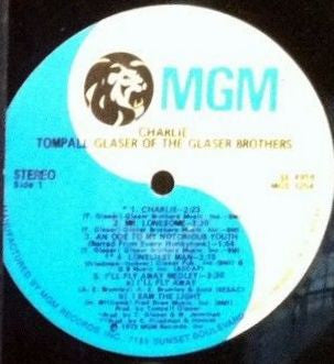 Tompall Glaser : Charlie (LP, Album, Gat)