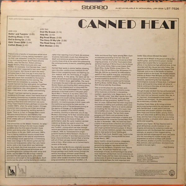 Canned Heat : Canned Heat (LP, Album, All)