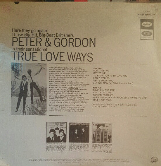 Peter & Gordon : True Love Ways (LP)