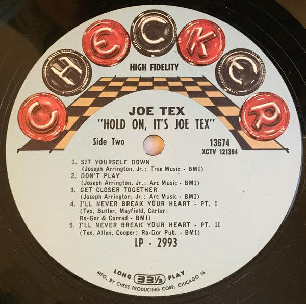 Joe Tex : Hold On! It's Joe Tex (LP, Comp, Mono)