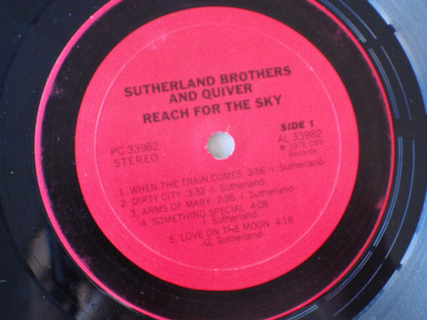 Sutherland Brothers & Quiver : Reach For The Sky (LP, Album, San)