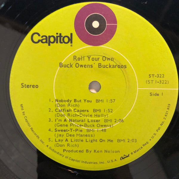 Buck Owens' Buckaroos* : Roll Your Own (LP, Album, Jac)