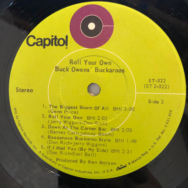 Buck Owens' Buckaroos* : Roll Your Own (LP, Album, Jac)