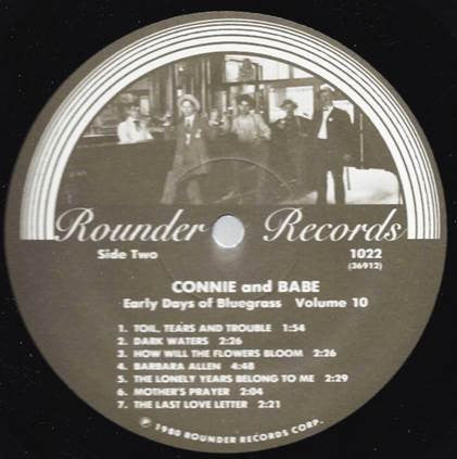 Connie & Babe : The Early Days Of Bluegrass - Volume 10 (LP, Comp)