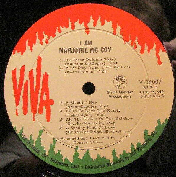 Marjorie McCoy : I Am Marjorie McCoy (LP, Album)