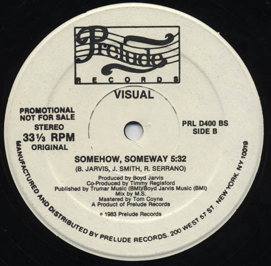 Visual : Somehow, Someway (12", Promo)