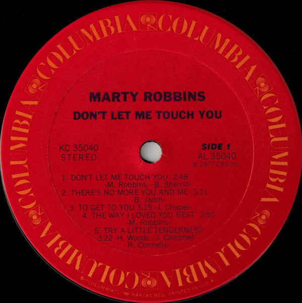 Marty Robbins : Don't Let Me Touch You (LP)