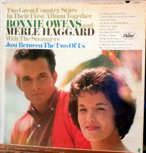 Bonnie Owens And Merle Haggard : Just Between The Two Of Us (LP, Album, Mono)