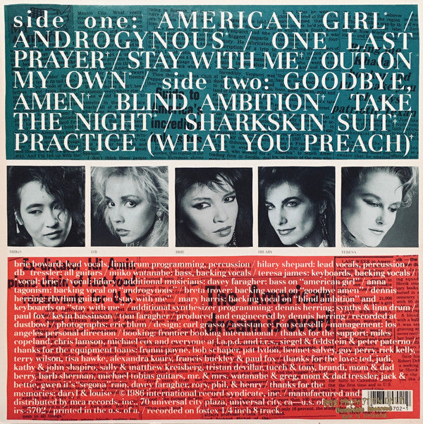 American Girls : American Girls (LP, Album)