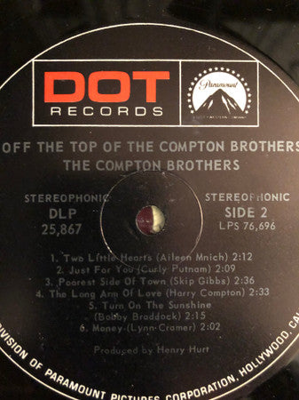 The Compton Brothers : Off The Top Of The Compton Brothers (LP, Album)