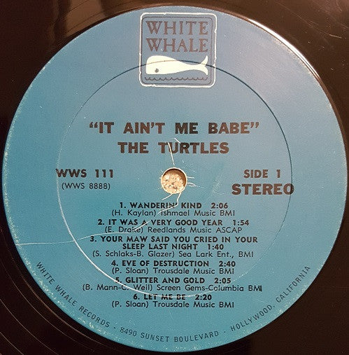 The Turtles : It Ain't Me Babe (LP, Album)