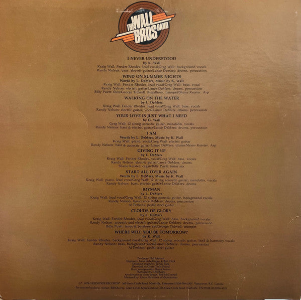 The Wall Brothers : Start All Over Again (LP, Album)