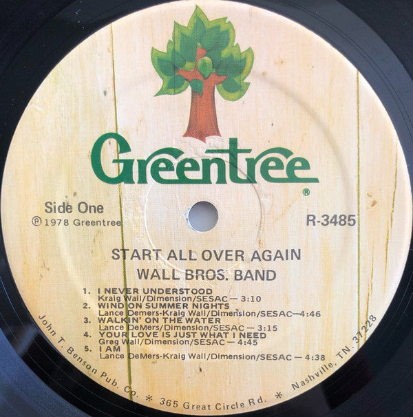 The Wall Brothers : Start All Over Again (LP, Album)