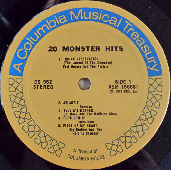Various : 20 Monster Hits (2xLP, Comp)