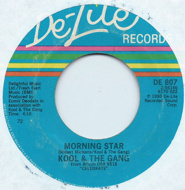 Kool & The Gang : Celebration / Morning Star (7", Single, Styrene, 72 )