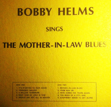 Bobby Helms : Sings The Mother-In-Law Blues (LP)
