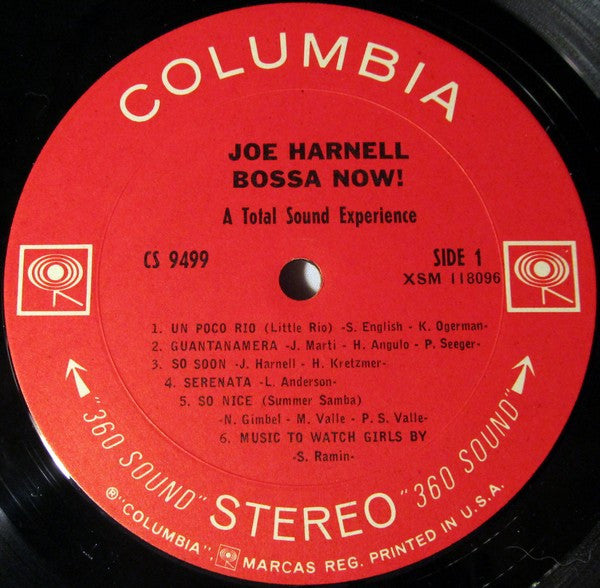 Joe Harnell : Bossa Now! A Total Sound Experience (LP, Album)