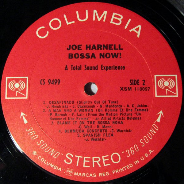 Joe Harnell : Bossa Now! A Total Sound Experience (LP, Album)