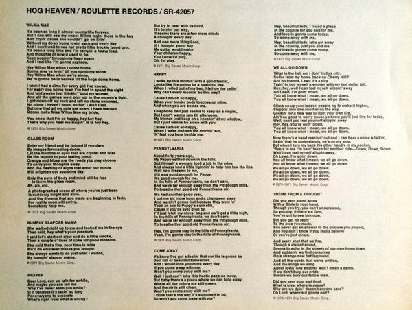 Hog Heaven : Hog Heaven (LP, Album)