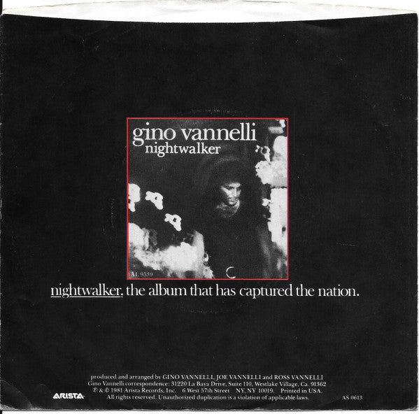 Gino Vannelli : Nightwalker (7", Single)