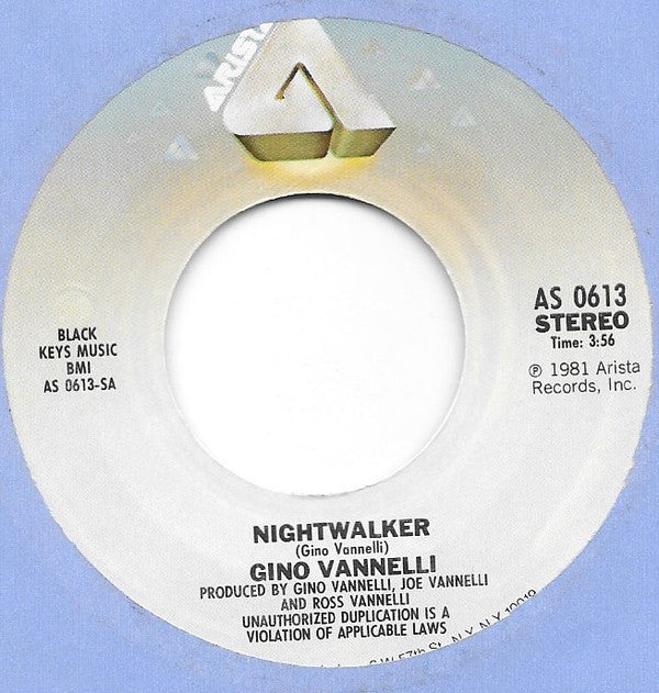 Gino Vannelli : Nightwalker (7", Single)