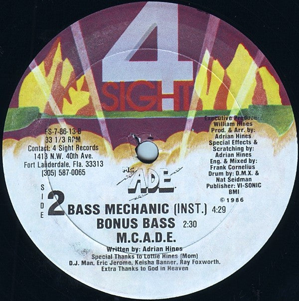 M.C.A.D.E.* : Bass Mechanic (12", RE)