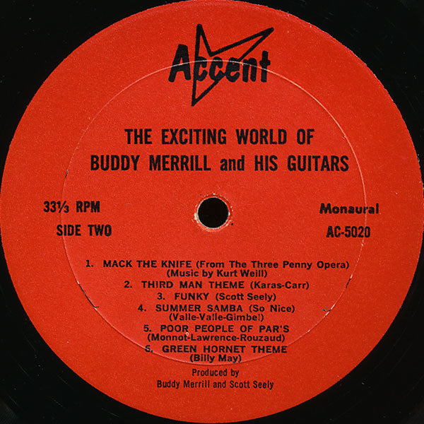 Buddy Merrill : The Exciting World Of Buddy Merrill And His Guitars (LP, Mono)